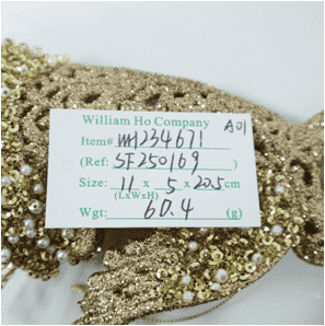 Adorno de ángel con perlas y brillo dorado