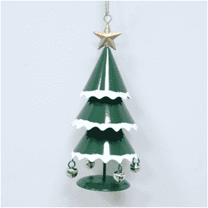 Adorno Navideño con Sonidos de Campanas y Aroma Verde